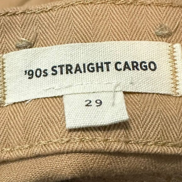Madewell 90s Straight Cargo Pants Size 29 High Waist Durable Pockets - Picture 8 of 10